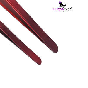 INNOVAMED INSTRUMENTS Nouvelle arrivée Extension de cils incurvés droits Pince à épiler Outils de ramassage de beauté en acier - Product Image 5