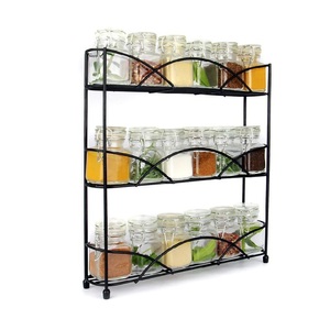 Estante de cocina metálico compacto diseñado para proporcionar almacenamiento estable de varios niveles para los elementos esenciales de la cocina y las necesidades diarias de cocina. - Product Image 6