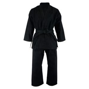 Uniforme de Karate negro de 8oz personalizado de alta calidad al por mayor/Karate Gi negro personalizado/Traje de Karate negro personalizado - Product Image 3