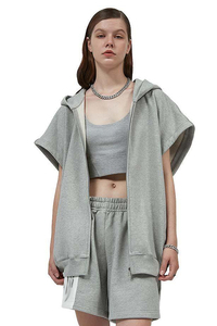 Sweat à capuche zippé détachable oversize pour hommes, polaire brodée d'hiver, coupe-vent, respirant, décontracté - Product Image 5