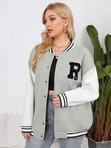 Chaqueta Varsity Personalizada OEM para Hombre, Cuerpo y Mangas de Lana, Chaqueta Bomber Letterman de Alta Calidad - Product Image 5