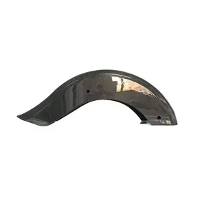 Motorcycle Front Chopped Short Pure Carbon Fiber Fender for Harley Davidson Touring Street Road Glide 2014-2023