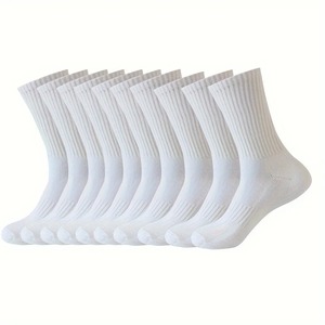 Black and <b>White</b> Men's <b>Sports</b> Ankle <b>Socks</b> Soft Breathable for Summer and Autumn for Business or Leisure - Product Image 1