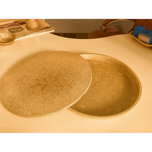 Assiette à pizza biodégradable canne à sucre 12 "Eco Serve The Sustainable Rice Bran Plate Revolution - Product Image 1