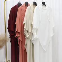 Thobe / Thawb de haute qualité à manches papillon une pièce avec cordon pour le doigt, personnalisable, vêtement islamique modeste pour femmes musulmanes pour l'Aïd saoudien