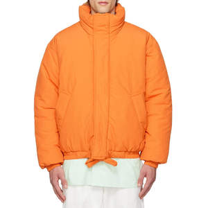 Chaqueta acolchada a prueba de viento con capucha para exteriores para hombre de último diseño, algodón transpirable de invierno con cuello levantado, Material de lona - Product Image 1