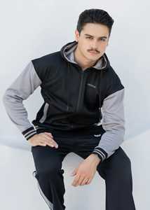 2025ชุดวิ่งผ้าฝ้าย2ชิ้นซิปด้านข้างสำหรับผู้ชายชุดวิ่งออกกำลังกายสไตล์แบ็กกี้กำหนดได้เอง - Product Image 5