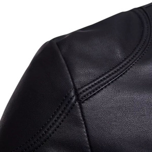 <b>Top</b> Trending Style <b>Leather</b> Jacket for Men and Latest Design Solid Color Plus Size Fashionable <b>High</b> Quality <b>Leather</b> Jackets - Product Image 4