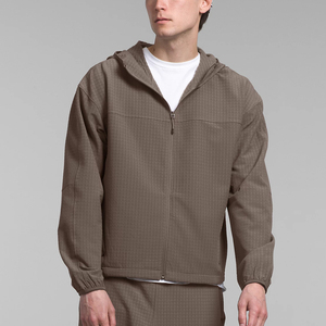 Sweat à capuche zippé pour homme, best-seller 2026, polyester/coton, haute qualité, prix bas, vente en gros, personnalisable, design OEM, teinture unie - Product Image 1