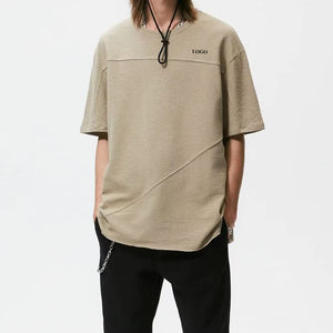 เสื้อยืดผู้ชายพิมพ์โลโก้ของคุณเสื้อยืดเปล่าขนาดพลัสไซส์ออกแบบได้ตามที่ต้องการ - Product Image 2