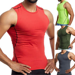 Summer Fitness Sports Wear Singlet Workout Neck <b>Sleeveless</b> Vest Cotton Crop Gym Custom <b>Men</b> Muscle Tank Top Knitted Custom Color - Product Image 2
