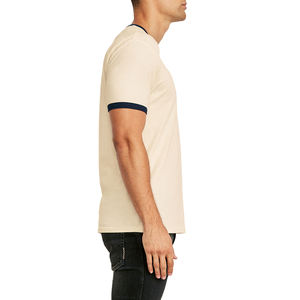 Hombres Casual Slim Fit Basic Ringer Camisetas Venta al por mayor personalizado siguiente nivel Ringer T Shirt - Product Image 5