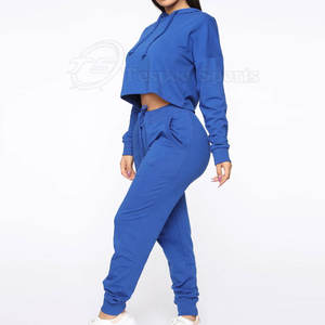 เสื้อครอปแบบลำลองของผู้หญิงแขนยาวมีฮู้ดผ้าคอตตอนผ้าโพลีเอสเตอร์ดีไซน์ใหม่ - Product Image 2