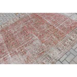 Tapis Turc Vintage Rouge Blanc Style Kilim Grande Surface 9x12 Rectangle Patchwork Design Laine Matériel Latex Tapis De Chambre 6,8X10,6 ft - Product Image 4