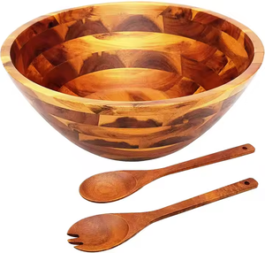 Cuenco de madera para servir, producto de gran venta 2024 fabricado en la India por Crescent Crafts - Product Image 2