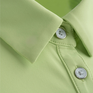 Algodón de mujer para Polo Logo personalizado Ropa de golf de punto transpirable Patrón sólido Ropa deportiva para deportes casuales Vietnam - Product Image 3