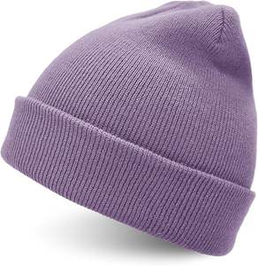 Gorro de invierno de lana unisex moderno, gorro grueso y acogedor con tela elástica, perfecto para ropa informal y estilo de clima frío - Product Image 1