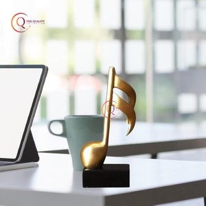 Escultura pulida moderna, fundición de aluminio chapada en Color dorado, hecha a mano, última llegada, escultura, accesorios de decoración de mesa - Product Image 4