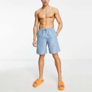 กางเกงว่ายน้ำเล่นวอลเลย์บอลชายหาดสำหรับผู้ชายกางเกงขาสั้นผ้ายืด4ทางดีไซน์ใหม่สำหรับฤดูร้อน - Product Image 2