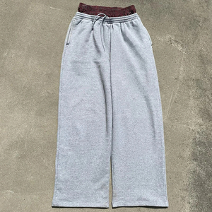 Pantalon de survêtement décontracté à taille haute pour hommes Design évasé en coton personnalisé Mode de haute qualité pour les saisons d'hiver - Product Image 1
