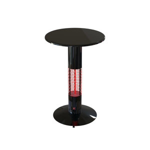 Mesa Calefactable Eléctrica con Control Remoto ELCON RCCT 750, Tipo Cafetería, 1500W, Resistente a la Intemperie, Material DKP Negro, 75cm de Altura - Product Image 2