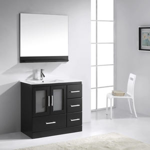 Européenne De Luxe Blanc Marbre Comptoir Double Éviers Meubles de Transition Grand De Stockage Armoire De Toilette En Gros - Product Image 4