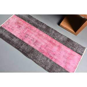 Moderno Rosa Negro 2,4X5,1 pies estilo Tabriz alfombra turca estilo Kilim para sala de estar adolescente lana poliéster Patchwork látex - Product Image 4