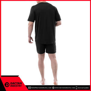 Conjunto de pantalones cortos deportivos personalizados de fabricante 100% algodón liso ropa informal conjunto de pantalones cortos para hombre tarifa de venta completa conjunto corto de buena calidad - Product Image 2