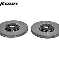 ICOOH Gen 2 Cakram Rem Keramik Karbon Depan 390x34mm Belakang 380x30mm Kaliper untuk Nissan GT-R (R35) 40206-KJ10A 43206-KJ10A