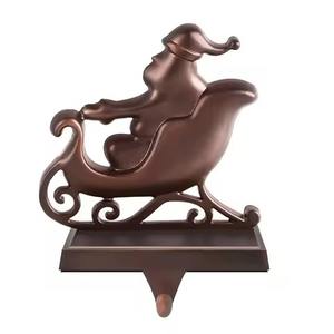 <b>Black</b> Metal Christmas Stocking Holder Iron <b>Hook</b> for Holiday Decoration Hanging Stockings Gifts and Lights - Product Image 6