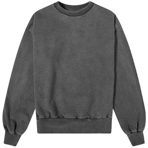 Sweat-shirts pour hommes en coton épais 400 g/m² de haute qualité, personnalisables avec logo, effet délavé, col rond, vente en gros, MADE BY BS 2026 - Product Image 3