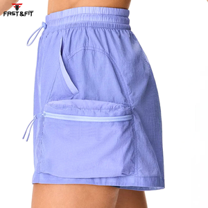 กางเกงขาสั้นออกกำลังกายเอวสูงสำหรับผู้หญิงกางเกงขาสั้นสำหรับเล่นฟิตเนสแบบเซ็กซี่ระบายอากาศได้ดีสไตล์ใหม่ปรับแต่งได้ไซส์พิเศษ - Product Image 3