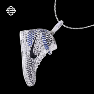 Personnalisé Hiphop Moissanite Glacé Sneaker Pendentif Collier pour Hommes De Luxe Bling CZ Diamant Chaussure Charme Bijoux - Product Image 3