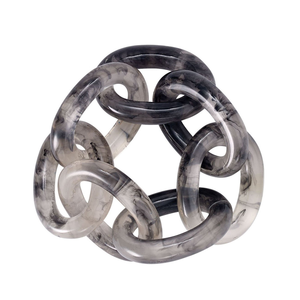 Servilletero de resina Diseño de cadena Color resina gris Producto más vendido Servilletero de resina Producto más vendido - Product Image 1