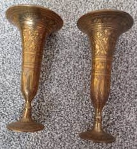 Handmade Brass <b>Wine</b> <b>Goblet</b> Vintage Engraved Chalice Metal Cup Antique Drinking Glass Barware Wedding Gift Decorative Tableware - Product Image 1