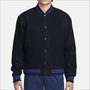 แจ็กเก็ตทีมตัวแทนของผู้ชายหรูหราขายดีเสื้อแจ็กเก็ตผ้ากำมะหยี่ปักโลโก้สไตล์เบสบอลที่มีคุณภาพสูงขายส่ง - Product Image 1