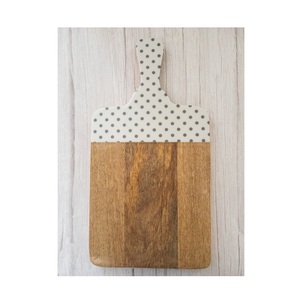 Tabla de cortar de madera impresa con esmalte apto para lavavajillas, precio asequible, para verduras, frutas, queso, tabla de cortar hecha a mano - Product Image 1