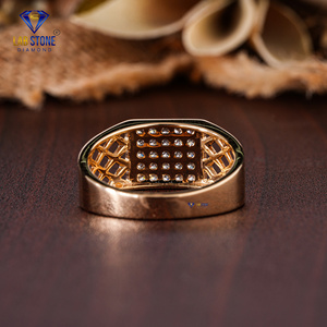 แหวนเพชรสีเหลืองทองทรงกลม0.45 TDW พร้อมหินในห้องทดลอง/แหวนเพชรหรูหรา/สี EF-VS - Product Image 4