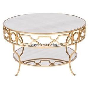 Ring Design Table d'appoint en métal couleur argent plaqué brillant Design fait main Look attrayant Table d'appoint de forme cylindrique Table d'appoint - Product Image 2