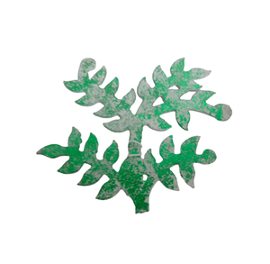 ตกแต่งผนังด้วยโลหะเหล็กแบบใหม่พร้อมใบไม้ตกแต่งผนังสีฟอยล์สีเขียวสำหรับตกแต่งคริสต์มาสทำด้วยมือ - Product Image 2