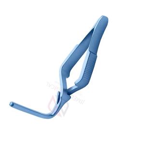 ที่หนีบแบบมืออาชีพ DeBakey Bulldog Clamp ขนาด 6.5 นิ้ว แบบงอ 90 องศา ผลิตจากเหล็กกล้าไร้สนิมเคลือบสีน้ำเงิน ใช้ซ้ำได้ สำหรับงานผ่าตัด - Product Image 5