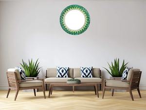 The CRAFT EXIM Eco-Friendly <b>Art</b> Deco MDF <b>Mosaic</b> Mirror Frame Wall Mounted home Decor - Product Image 2
