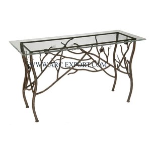 Vente en gros d'usine de table console en métal pour la maison dernière conception de table console en métal de grande taille faite à la main prix compétitif - Product Image 4