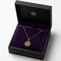 Boîte à bijoux personnalisée avec logo, en carton rigide, pour collier, emballage cadeau, écologique, recyclable, luxe
