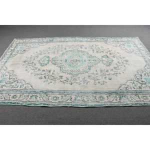 พรมวินเทจ พรมขนาดใหญ่ 5.3x8.9 ฟุต พรมเปอร์เซียสีน้ำเงิน - Product Image 3