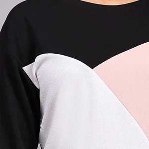 Black <b>Pink</b> White Color Block Long Sleeve <b>Tracksuit</b> Set 100% Polyester Winter Windproof Breathable Cozy - Product Image 6