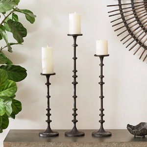Simple Creative Tall Metal Black <b>Pillar</b> <b>Candle</b> Holder Elegant For Home Wedding Lighting Decoration <b>Candle</b> <b>Pillar</b> - Product Image 2