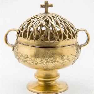 Incensario de latón de nube elegante para incensario colgante de Iglesia Quemador de incienso de Iglesia Vintage para ambiente ceremonial y espiritual - Product Image 2