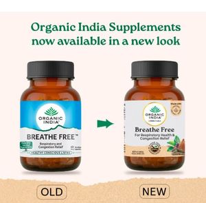 Naturally Herbal Breathe Free Capsule Alivia la dificultad para respirar Congestión Mejora la capacidad pulmonar vital - Product Image 2