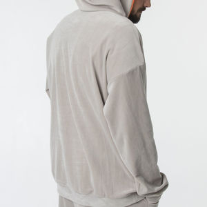 Trajes de chándal de terciopelo de diseñador 2025 para hombres y niños adultos de talla grande chándales personalizados Casual cálido patrón sólido - Product Image 4